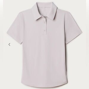 Rhone Womens Polo Shirt Course to Court Grey Lavendar Size XL